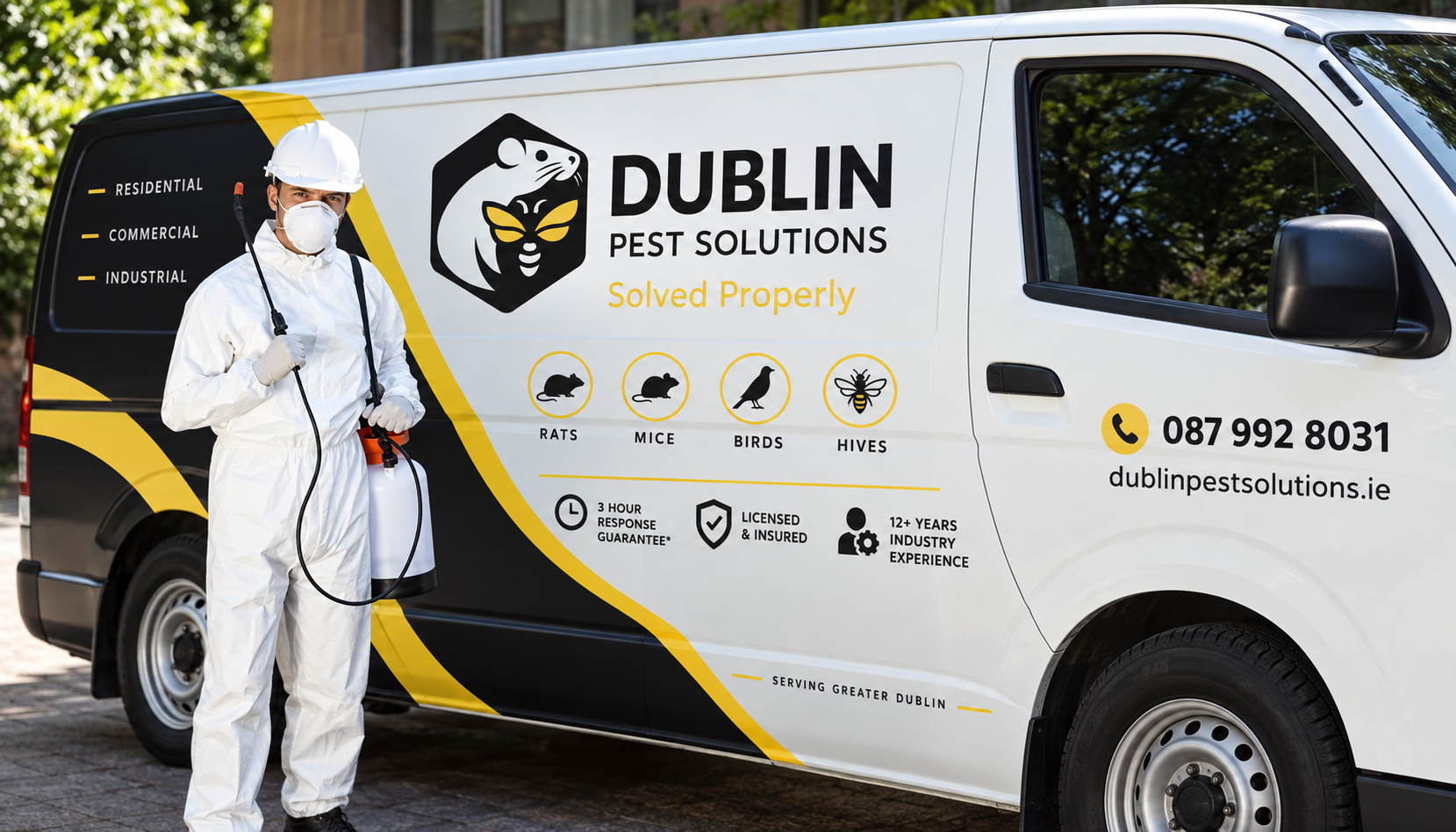 Dublin Pest Solutions branded van